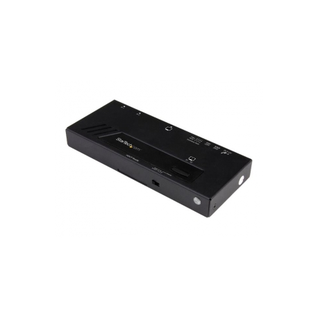 StarTech.com 2-Port HDMI Automatic Video Switch - 4K 2x1 HDMI Switch with Fast Switching, Auto-Sensing and Serial Control (VS221HD4KA) - Video / audio switch - 2 x HDMI - desktop - 1