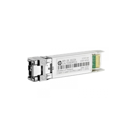 HPE X130 - SFP+ transceiver module - 10 GigE - 10GBase-ER - LC - up to 40 km - for HP A5800; HPE 12504, 5120, 5500, 5800, 59XX, 75XX, A5800; FlexFabric 1.92, 11908, 12902 - 0