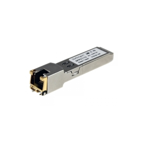 StarTech.com Cisco SFP-GE-T Compatible SFP Module, 1000BASE-T, SFP to RJ45 Cat6 / Cat5e, 10 / 100 / 1000 Mbps, RJ-45 (Copper) 100m, Cisco IE3400, IE3300, IE3200, 1000MbE Mini GBIC Transceiver - Lifetime Warranty (SFPC1110) - SFP (mini-GBIC) transceiver module - GigE - 1000Base-TX - RJ-45 - up to 100 m - for P / N: MCM1110SFP - 0