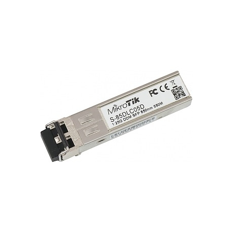 MikroTik S-85DLC05D - SFP (mini-GBIC) transceiver module - SFP (mini-GBIC)  /  LC multi-mode - up to 550 m - 850 nm - 0