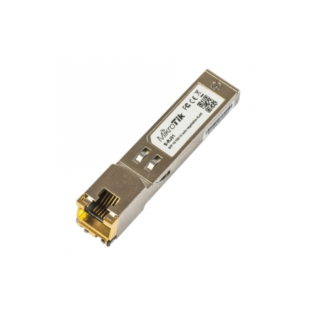 MikroTik S-RJ01 - SFP (mini-GBIC) transceiver module - GigE - 10Base-T, 100Base-TX, 1000Base-T - SFP (mini-GBIC)  /  RJ-45 - 0
