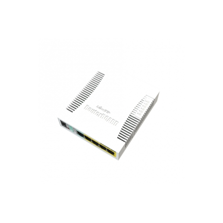 MikroTik RouterBOARD RB260GSP - Switch - Managed - 1 x 10 / 100 / 1000 (PoE) + 4 x 10 / 100 / 1000 (PoE Passthrough) + 1 x SFP - desktop - PoE - 0
