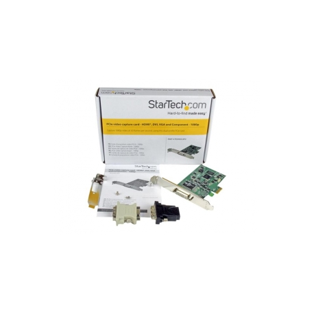 StarTech.com PCIe Video Capture Card - PCIe Capture Card - 1080P - HDMI, VGA, DVI, & Component - Capture Card (PEXHDCAP2) - Video capture adapter - PCIe - for P / N: BNDTB10GI, BNDTB210GSFP, BNDTB310GNDP, BNDTB410GSFP, BNDTB4M2E1, BNDTBUSB3142 - 5