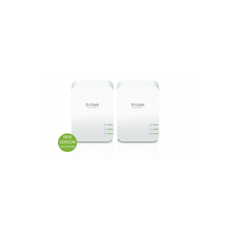 D-link POWERLINE AV2 KIT 2X DHP-P600A (1000Mbit SchuKo Powerline AV2 Kit, dlinkgreen, Kit bestehend aus 2x DHP-P600AV, integrier