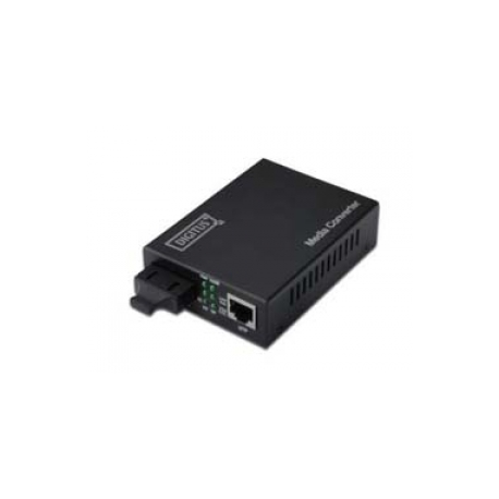DIGITUS Professional DN-82121-1 - Fibre media converter - GigE - 10Base-T, 1000Base-LX, 100Base-TX, 1000Base-T - RJ-45  /  SC single-mode - up to 10 km - 1310 nm - 0