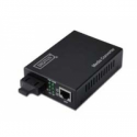 DIGITUS Professional DN-82121-1 - Fibre media converter - GigE - 10Base-T, 1000Base-LX, 100Base-TX, 1000Base-T - RJ-45  /  SC single-mode - up to 10 km - 1310 nm
