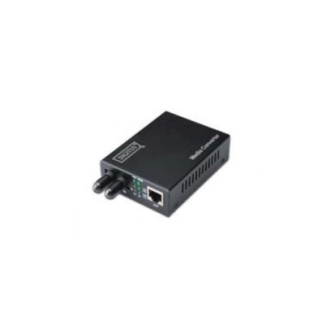 DIGITUS Professional DN-82110-1 - Fibre media converter - GigE - 10Base-T, 1000Base-SX, 100Base-TX, 1000Base-T - RJ-45  /  ST multi-mode - up to 500 m - 850 nm - 0