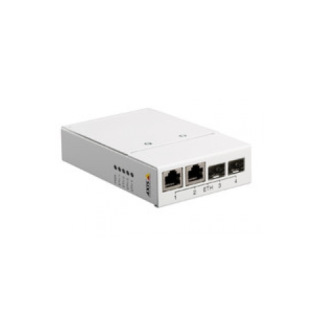 AXIS T8604 Media Converter Switch - Fibre media converter - GigE - 10Base-T, 100Base-TX, 1000Base-X, 100Base-X - 2 ports - RJ-45  /  SFP (mini-GBIC) - for AXIS P1455-LE, P1455-LE-3 License Plate Verifier Kit, P3818-PVE - 0