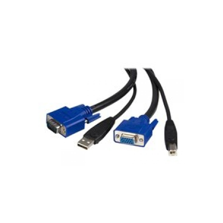 StarTech.com 10 ft 2-in-1 Universal USB KVM Cable - 10ft VGA KVM Cable - 10ft USB KVM Cable - 10ft KVM Switch Cable (SVUSB2N1_10) - Video  /  USB cable - HD-15 (VGA), USB Type B (M) to USB, HD-15 (VGA) - 3 m - for P / N: RKCOND17HD, SV231USBGB, SV231USBLC, SV431USB, SV431USBAE, SV431USBAEGB, SV431USBDDM - 0