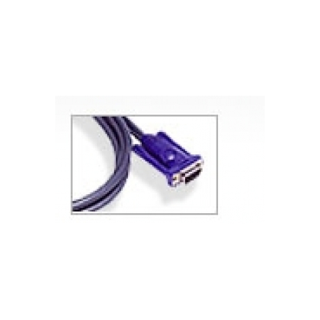 ATEN 2L-5202U - Keyboard  /  video  /  mouse (KVM) cable - USB, HD-15 (VGA) (M) to USB, HD-15 (VGA) (M) - 1.8 m - for KVM on the NET CS1708, CS1716; Master View max CS-1716; MasterView USB KVM Switch CS-1708 - 2