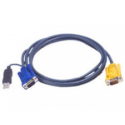 ATEN 2L-5202UP - Keyboard  /  video  /  mouse (KVM) cable - USB, HD-15 (VGA) (M) to HD-15 (VGA) (M) - 1.8 m