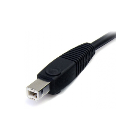 StarTech.com 6ft 4-in-1 USB DisplayPort® KVM Switch Cable w /  Audio & Microphone (DP4N1USB6) - Video  /  USB  /  audio cable - USB, stereo mini jack, DisplayPort (M) to USB, stereo mini jack, DisplayPort (M) - 1.8 m - molded - black - for P / N: SV231DPU, SV231DPUA - 4