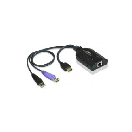 ATEN KA7168 - Keyboard  /  video  /  mouse (KVM) adapter - USB, HDMI (M) to RJ-45 (F) - 0