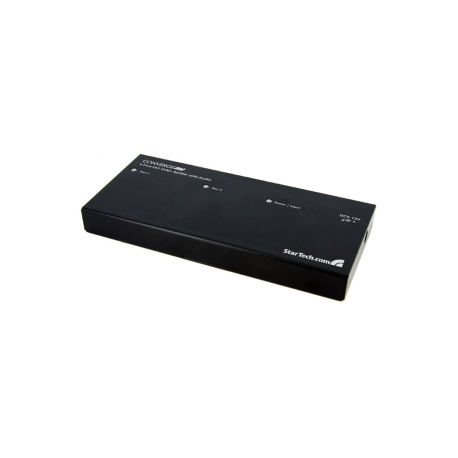 StarTech.com 2 Port DVI Video Splitter with Audio - DVI Splitter with Audio - 2 Port DVI Splitter - DVI Video Splitter (ST122DVIA) - Video / audio splitter - 2 x DVI + 2 x audio - desktop - for P / N: SVA12M2NEUA, SVA12M5NA - 2