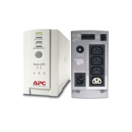 APC Back-UPS CS 650 - UPS - AC 230 V - 400 Watt - 650 VA - RS-232, USB - output connectors: 4 - beige - 0