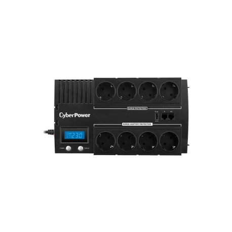 CyberPower BRICs LCD Series BR700ELCD - UPS - AC 220 / 230 / 240 V - 420 Watt - 700 VA - USB - output connectors: 8 - France - 3