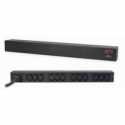 APC Basic Rack-Mount PDU - Power distribution strip (rack-mountable) - AC 208 / 230 V - input: IEC 60320 C20 - output connectors: 12 (IEC 60320 C13) - 1U - 19" - 2.5 m cord - black - for P / N: SMTL1000RMI2UC, SMX1000C, SMX1500RM2UC, SMX1500RM2UCNC, SMX750C, SMX750CNC