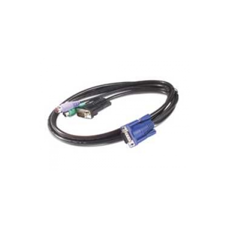 APC - Keyboard  /  video  /  mouse (KVM) cable - PS / 2, HD-15 (VGA) (M) - 3.66 m - for KVM Switch - 0
