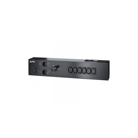 APC Service Bypass Panel - Power distribution unit (rack-mountable) - AC 230 V - 1500 VA - input: IEC 60320 C14 - output connectors: 7 - 2U - black - for P / N: SMC1500I-2UC, SMC1500IC, SMT1000I-AR, SMT1000IC, SMT1500I-AR, SMT1500R2I-AR, SMT750IC - 0