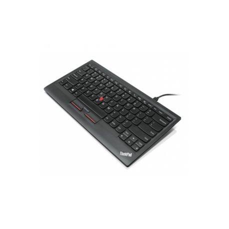Lenovo ThinkPad Compact USB Keyboard with TrackPoint - Keyboard - USB - US International - retail - for ThinkCentre M80t Gen 3; ThinkCentre neo 50; ThinkPad T14s Gen 3; V50t Gen 2-13 - 0