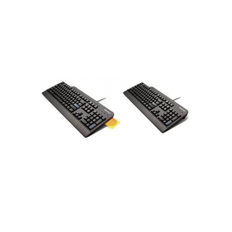 Lenovo Smartcard - Keyboard - USB - US - black - for ThinkCentre M75q Gen 2; ThinkPad P14s Gen 2; T14 Gen 2; ThinkStation P330 Gen 2; P340 - 0