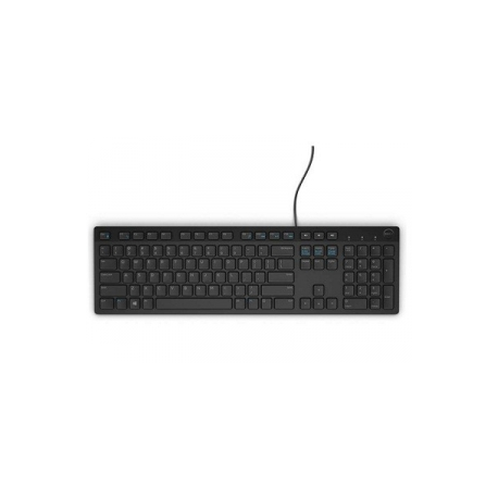 Dell KB216 - Keyboard - USB - QWERTY - US International - black - for Inspiron 3459; Latitude 3480, 3580; Vostro 3905 - 0