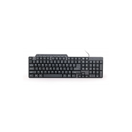 Gembird KEYBOARD MULTIMEDIA USB ENG/BLACK KB-UM-104