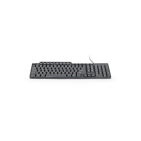 Gembird KEYBOARD MULTIMEDIA USB ENG/BLACK KB-UM-104