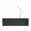 Dell KB216 - Keyboard - USB - QWERTY - Danish - black - for Inspiron 17R 57XX, 17R 7720; Latitude 7400 2-in-1, D630; OptiPlex 50XX, 5250, 90XX
