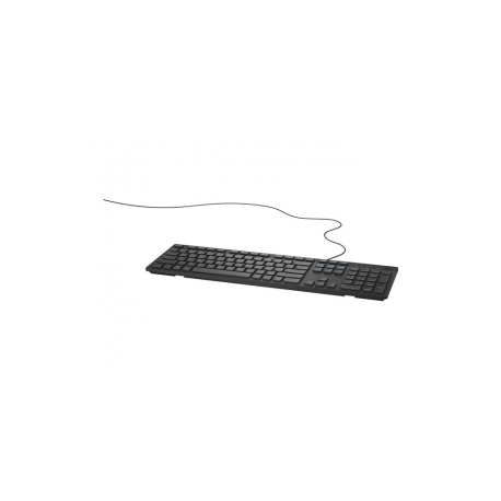 Dell KB216 - Keyboard - USB - QWERTY - Danish - black - for Inspiron 17R 57XX, 17R 7720; Latitude 7400 2-in-1, D630; OptiPlex 50XX, 5250, 90XX - 1