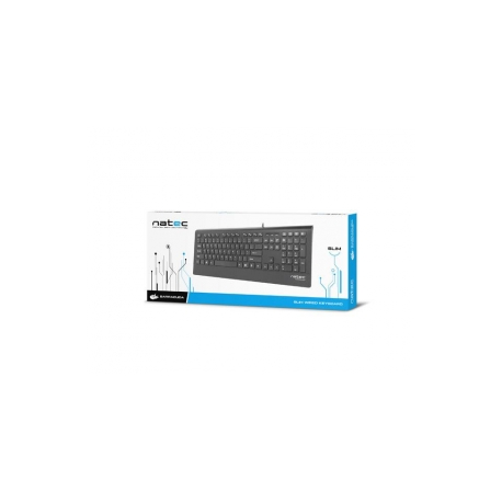 Natec Barracuda - Keyboard - USB - US - black - 5
