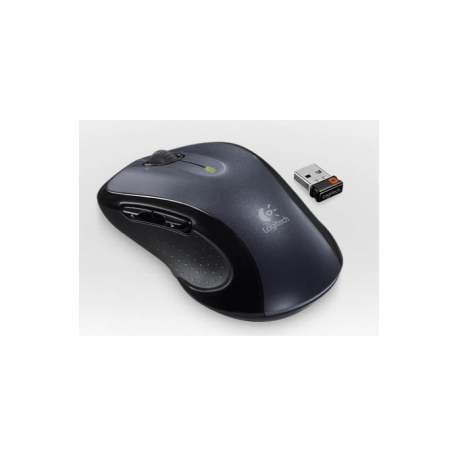 Logitech M510 - Mouse - right-handed - laser - 5 buttons - wireless - 2.4 GHz - USB wireless receiver - black - 5