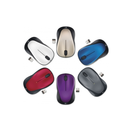 Logitech M235 - 2nd Generation - mouse - right and left-handed - optical - wireless - 2.4 GHz - USB wireless receiver - grey - 5