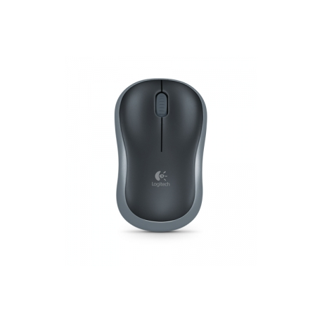 Logitech M185 - Mouse - optical - wireless - 2.4 GHz - USB wireless receiver - grey - 0
