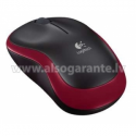 Logitech M185 - Mouse - optical - wireless - 2.4 GHz - USB wireless receiver - red