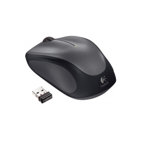 Logitech M235 - Mouse - right-handed - optical - wireless - 2.4 GHz - USB wireless receiver - grey - 6