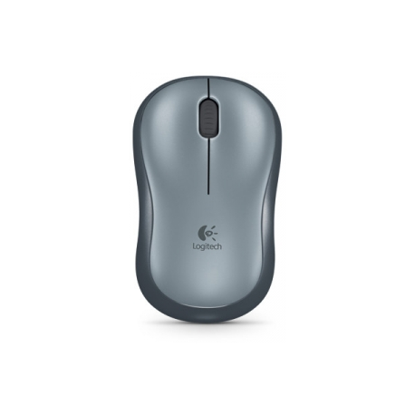 Logitech M185 - Mouse - optical - wireless - 2.4 GHz - USB wireless receiver - grey - 3