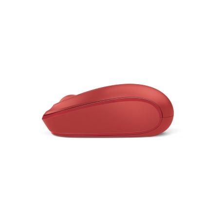 Microsoft Wireless Mobile Mouse 1850 - Mouse - right and left-handed - optical - 3 buttons - wireless - 2.4 GHz - USB wireless receiver - flame red - 1