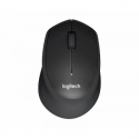 Logitech M330 SILENT PLUS - Mouse - 3 buttons - wireless - 2.4 GHz - USB wireless receiver - black