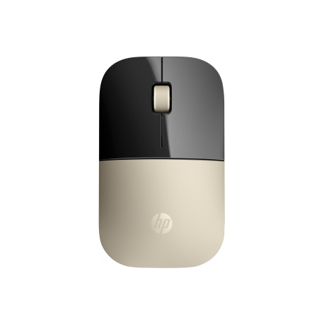 HP Z3700 - Mouse - blue LED - wireless - 2.4 GHz - USB wireless receiver - gold - for OMEN Obelisk by HP 875; HP 15, 27; ENVY x360; Pavilion Gaming 15, 690, TG01; Spectre x360 - 5