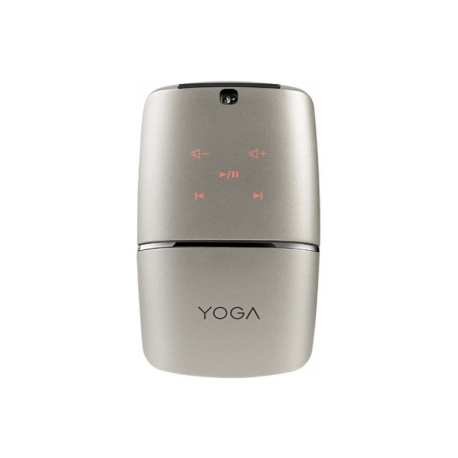 Lenovo Yoga Mouse - Mouse  /  remote control - optical - wireless - 2.4 GHz, Bluetooth 4.0 - USB wireless receiver - silver - for ThinkCentre M80t Gen 3; ThinkCentre neo 50; ThinkPad T14s Gen 3; V50t Gen 2-13 - 0