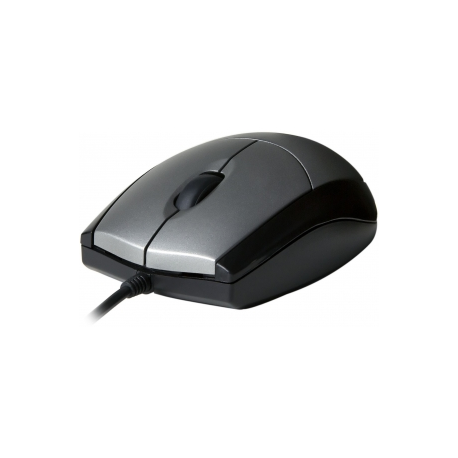 V7 MV3000 full sized Plug & Play USB optical LED mouse - Mouse - optical - 3 buttons - wired - USB - silver with black - retail - 3