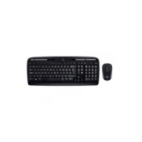 Logitech Wireless Combo MK330 - Keyboard and mouse set - wireless - 2.4 GHz - QWERTY - Nordic - black - 0