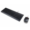Lenovo Essential Wired Combo - Keyboard and mouse set - USB - German - for ThinkCentre M80t Gen 3; ThinkCentre neo 50; ThinkPad T14s Gen 3; V50t Gen 2-13