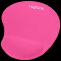LogiLink GEL Mouse Pad with Wrist Rest Support - Mouse pad with wrist pillow - pink