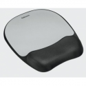 Fellowes Memory Foam - Mouse pad with wrist pillow - silver