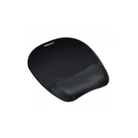 Fellowes Memory Foam - Mouse pad with wrist pillow - black - 0