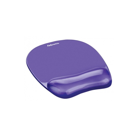 Fellowes mouse pad, wrist rest, gel, CRYSTAL, purple