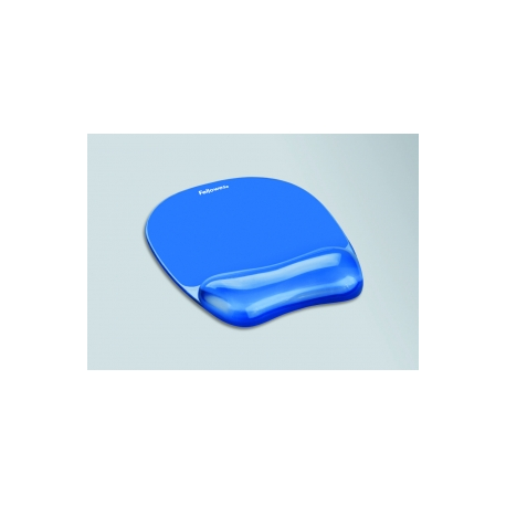 Fellowes Gel Crystal - Mouse pad with wrist pillow - blue - 0