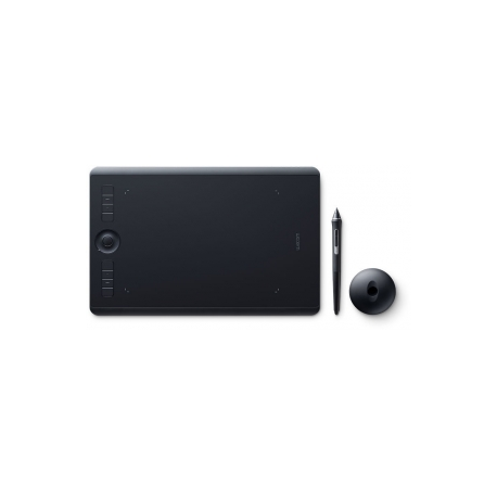 Wacom Intuos Pro Medium - Digitiser - right and left-handed - 22.4 x 14.8 cm - multi-touch - electromagnetic - 8 buttons - wireless, wired - USB, Bluetooth - black - 9